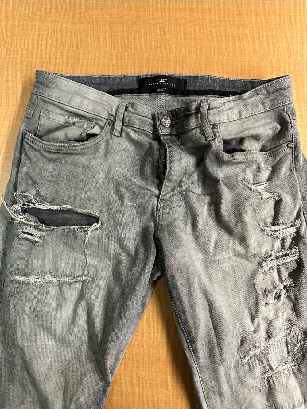Legacy Distressed Gray Men's Relaxed Jeans
